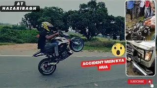 Horrible accident in Ramgarh ghati 😱 on the spot 😰 | v3 venom | jharkhand #r15v3 @LARX