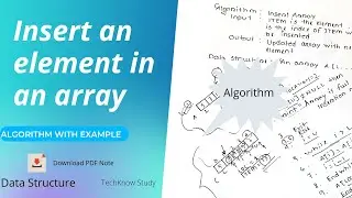 Insert an Element in an Array | Easy Explanation | Data Structure