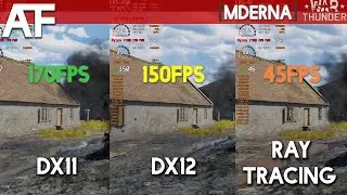 War Thunder DX11 vs DX12 vs RayTracing on RX6800 + Ryzen 7700