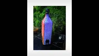 Bottle art/  fabric paint/  craft