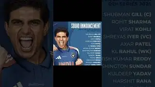 Credit: @icc @indiancricketteam @starsportsindia @jiohotstar [Indian Team Announcement, Rohit sharma