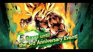 COUNTDOWN: 5 DAYS UNTIL DRAGON BALL LEGENDS 3RD ANNIVERSARY!