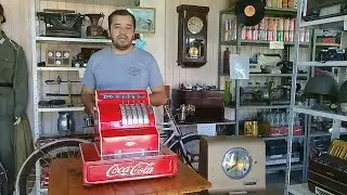 Caixa registradora antiga, tecnologia antiga, Relógio ponto antigo, como funcionam!