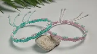 Making a Macrame Bracelet with Seed Beads | Macrame Bracelet Tutorial