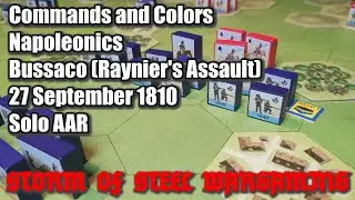 Commands and Colors: Napoleonics Bussaco Part 1 27 Sept 1810 | Solo | Storm of Steel Wargaming