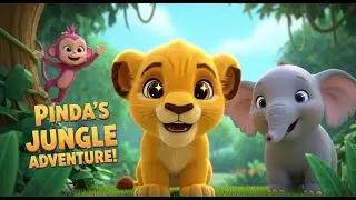 Brave Pinda the Lion Saves the Jungle 🦁🌿 | Kids Cartoon Story