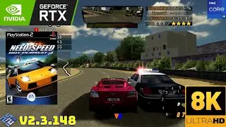 PCSX2 v2.3.148 Need for Speed: Hot Pursuit 2 | RTX 3090 | i9 12900F | 32 GB RAM | 8K