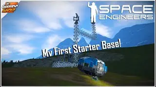 My First STARTER BASE In Space Engineers