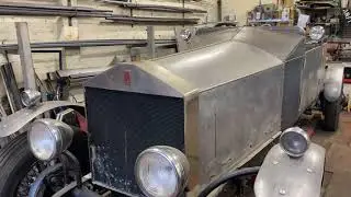 Rolls Royce Phantom 1926 .race special, Brooklands style .Making the body shell.