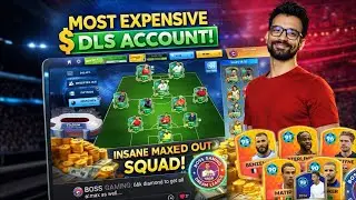 MOST EXPENSIVE & RARE DLS ACCOUNT 😱 | Boss Gaming | $10,000+ Dream League Soccer