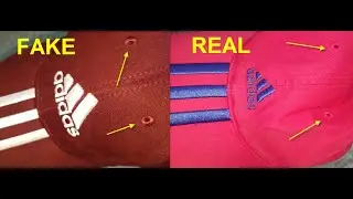 Real vs Fake Adidas cap. How to spot counterfeit Adidas hat.