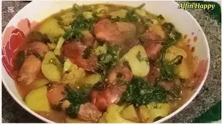 ফুলকপি,পালংশাক দিয়ে  চিংড়ি মাছের অসাধারণ রেসিপি।।।❤❤❤
