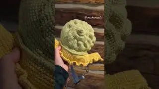 Cute cottagecore crochet snail backpack pattern woods aesthetic kawaii purse patterns crocheting