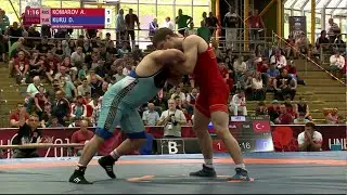 1/4 GR - 84 kg: A. KOMAROV (RUS) df. D. KURU (TUR), 2-0