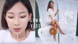 Get Ready with Me + Vlog 跟我一起化個妝+參加夏天白色派對 Dîner en Blanc | 化妝, 髮型, 穿搭 x MAYBELLINE水凝BB無瑕輕感氣墊