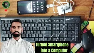 Turned Smartphone into a Computer Easily || Proper Setup with Keyboard and Mouse || Typing in Phone 