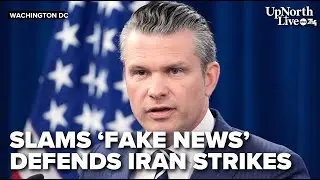Hegseth slams media corps for 'fake news' about strikes on Iran