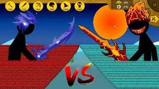 Team Skin Lava VS Team Skin Ice Horror Face Rage Items | Stick War: Legacy | KasubukTQ