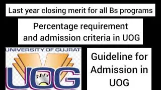 Last year closing merits of all Bs programs | Admission fall 2021 |