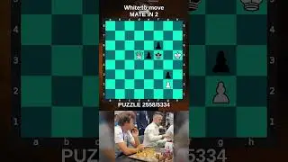 The Most Beautiful Mate-in-2 You&rsquo;ll See Today 💎 [Puzzle 2558/5334] #chess #puzzle #speed