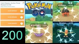 I caught over 200 Archen in a fantastic catch master event