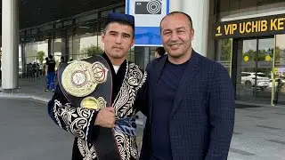 With great respect and joy we greeted our student Ruslan Abdullaev, right upon exiting the plane 🥊🇺🇿