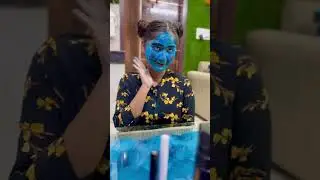 Holi ka makeup 😂 #letsplayholi #shorts #aslimonaofficial