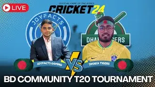 Match #4  The Joyfacts Gaming vs Dhaka Tigers || Cricket24 BD Community Cricket Tournament