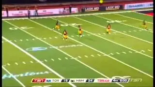 Jonathan Hood LB #41 Toronto Argonauts Oct 14 2013   Presented by Centre 68