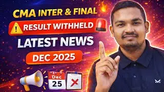 icmai cma result withheld dec 2025 📢 | official update😱