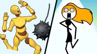 DRAG TO SMASH BONES(Ragdoll Break) vs RUN FOR LIFE, Latest Videos,Funny Gameplay,Part#353.