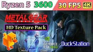 Metal Gear Solid - HD Texture Pack &bull; 30 FPS &bull; 4K - DuckStation PS1 | Ryzen 5 3600 - GeForce RTX 2060