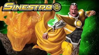 SINESTRO - XM Studios DC Rebirth  Yellow Lantern Prototype Statue Review!