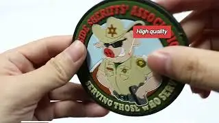 Custom Badges PVC Patches with Iron On Back