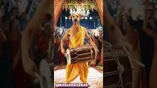 🐕 Dog Dhol & 🐐 Goat Bhojpuri Dance 💥 Desi Wedding Fun | Viral Animal Shorts 2025|#viralvideo#shorts
