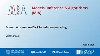MIA Primer: Gokcen Eraslan, A Primer on DNA Foundation Modeling