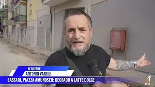 Sassari, piazza Amundsen: degrado a Latte Dolce