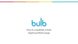 unpublishing a bulb page