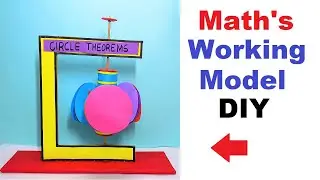 circle theorem math's projects - tlm working model simple and easy - diy - craftpiller