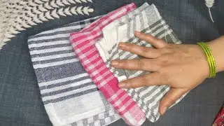 #Dmart #Cotton Check #Duster Cloth Free #Towel for #Cleaning  #Unboxing & #Review in #Telugu