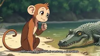 Animal Friendship Tales Ep 3 The Monkey and the Crocodile 🐒🐊|Moral Story for Kids| The Little Scouts