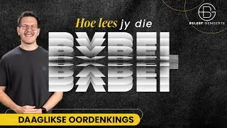 Daaglikse Oordenking - 20 Oktober 2025