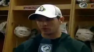 Jason Spezza on his sticks