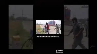 Nepali police on action-Corona virus lockdown