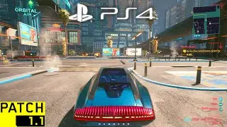 CYBERPUNK 2077 PATCH 1.2 PS4 Slim Gameplay & Graphics (Free Roam) | CYBERPUNK 2077 PATCH 1.2 PS4