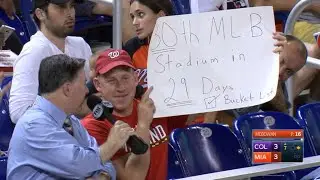 COL@MIA: Fan visits all 30 ballparks in just 29 days