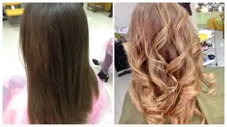 Окрашивание волос: Карамельный / медовый балаяж // Hair coloring: Warm Caramel Balayage