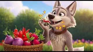 Learn 20 Spicy Vegetables Names with Wolf 🐺🌶️🥬 | Learn Vegetable Names for Kids | Fun