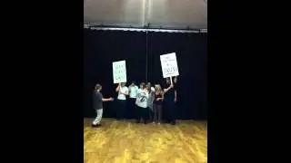 Anti WE Corp demonstration.