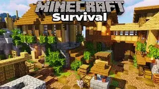 Custom Plains Village ALMOST DONE : Minecraft 1.14 Survival Let's Play : Building with fWhip